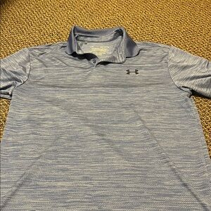 Under Armour Men's Blue Heather Polo